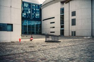 Etudiante solitaire à La Villette, France
