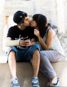 Amoureux à Avignon, France